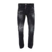 Dsquared2 Svart Twist Denim Jeans Black, Herr