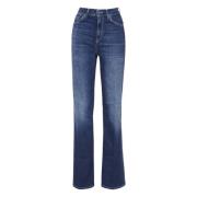 Dondup Denim Bomull Jeans Dragkedja Knappstängning Blue, Dam