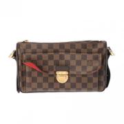 Louis Vuitton Vintage Pre-owned Tyg axelremsvskor Brown, Dam