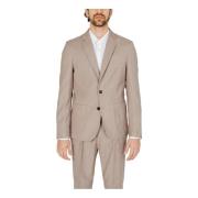 Antony Morato Beige Knapp-Front Blazer med Fickor Beige, Herr