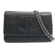 Chanel Vintage Pre-owned Laeder chanel-vskor Black, Dam