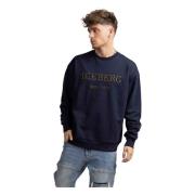 Iceberg Broderad Logosweater Herr Mörkblå Blue, Herr