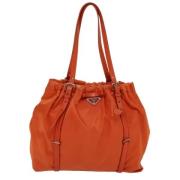 Prada Vintage Pre-owned Tyg prada-vskor Orange, Dam