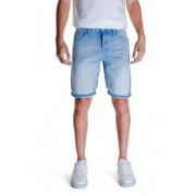 Antony Morato Blå Bomullsshorts Vår/Sommar Blue, Herr