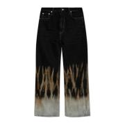 Rick Owens Geth Jeans Black, Herr