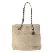 Chanel Vintage Pre-owned Laeder totevskor Beige, Dam