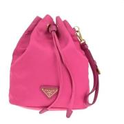 Prada Vintage Pre-owned Tyg kuvertvskor Pink, Dam