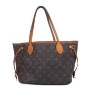 Louis Vuitton Vintage Pre-owned Tyg axelremsvskor Brown, Dam