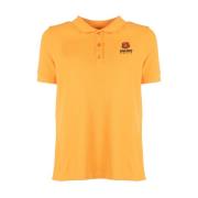 Kenzo Orange Crest Logo Polo Skjorta Orange, Dam