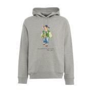 Polo Ralph Lauren Hoodie med tryck och ficka Gray, Herr