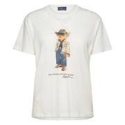 Ralph Lauren Jersey Fringe T-shirt White, Dam