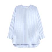 Max Mara Weekend Emanuel Poplin Blus Blue, Dam