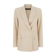 Federica Tosi Dubbelknäppt Beige Blazer Beige, Dam