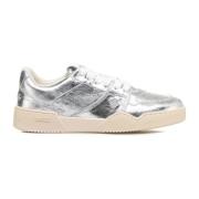 Dsquared2 Metallic Logo Sneakers Made in Italy Gray, Dam