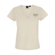 Pinko Vit T-shirt Turbato White, Dam