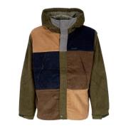 HUF Velvet Mountain Jacket med dragkedja Green, Herr