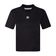 Palm Angels Svart Boxy Fit T-shirt Black, Dam