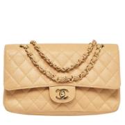 Chanel Vintage Pre-owned Laeder chanel-vskor Beige, Dam