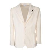 Lardini Vit Cardigan Sweater Beige, Herr