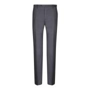 Incotex Grå Ull Slim Fit Byxor Gray, Herr