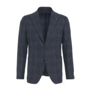 Tagliatore Blå Blazer Aw24 Herrmode Blue, Herr