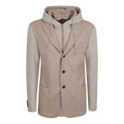 Eleventy Bib Jacket i Sand Beige, Herr