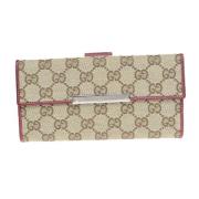 Gucci Vintage Pre-owned Canvas plnbcker Beige, Dam