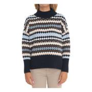 Barbour Mysig Stickad Pullover Sweater Multicolor, Dam