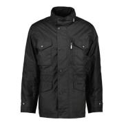 Barbour Robust Sapper Vaxjacka Black, Herr