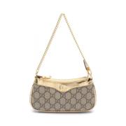 Gucci Vintage Pre-owned Canvas axelremsvskor Beige, Dam