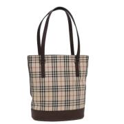 Burberry Vintage Pre-owned Canvas totevskor Beige, Dam