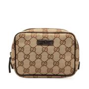 Gucci Vintage Pre-owned Canvas kuvertvskor Brown, Dam