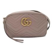 Gucci Vintage Pre-owned Laeder axelremsvskor Beige, Dam