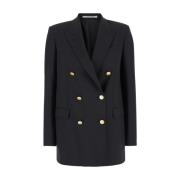 Tagliatore Svart Ull Jasmine Blazer Jacka Black, Dam