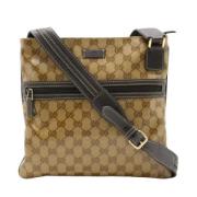 Gucci Vintage Pre-owned Canvas gucci-vskor Brown, Dam