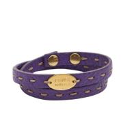 Fendi Vintage Pre-owned Laeder armband Purple, Dam