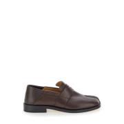 Maison Margiela Bruna Tabi Loafers Platta Skor Brown, Dam