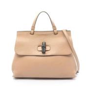 Gucci Vintage Pre-owned Laeder handvskor Beige, Dam