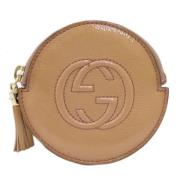 Gucci Vintage Pre-owned Laeder plnbcker Beige, Dam