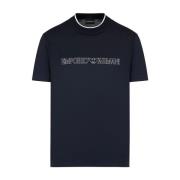 Emporio Armani T-Shirts Blue, Herr