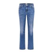 Guess Brooklyn Jeans Blå Dam Straight Fit Blue, Dam