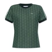 Lacoste T-shirt med monogram Green, Dam