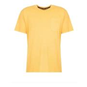 Pepe Jeans Casual Rund Hals T-shirt med Ficka Yellow, Herr