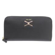 Prada Vintage Pre-owned Laeder plnbcker Black, Dam