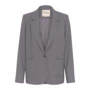 Cream Klassisk Crocamia Blazer Jacka Castlerock Gray, Dam