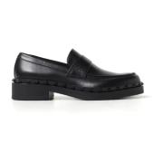 Valentino Garavani Stiliga Loafers för Män Black, Herr