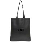 Fendi Vintage Pre-owned Laeder totevskor Black, Dam