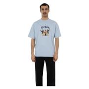 Drole de Monsieur Blå Crillon T-Shirt Topp Blue, Herr