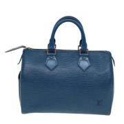 Louis Vuitton Vintage Pre-owned Laeder handvskor Blue, Dam