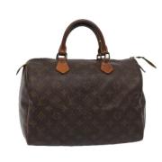 Louis Vuitton Vintage Pre-owned Canvas handvskor Brown, Dam